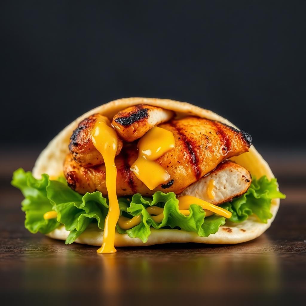 Grill Chicken Cheese Wrap